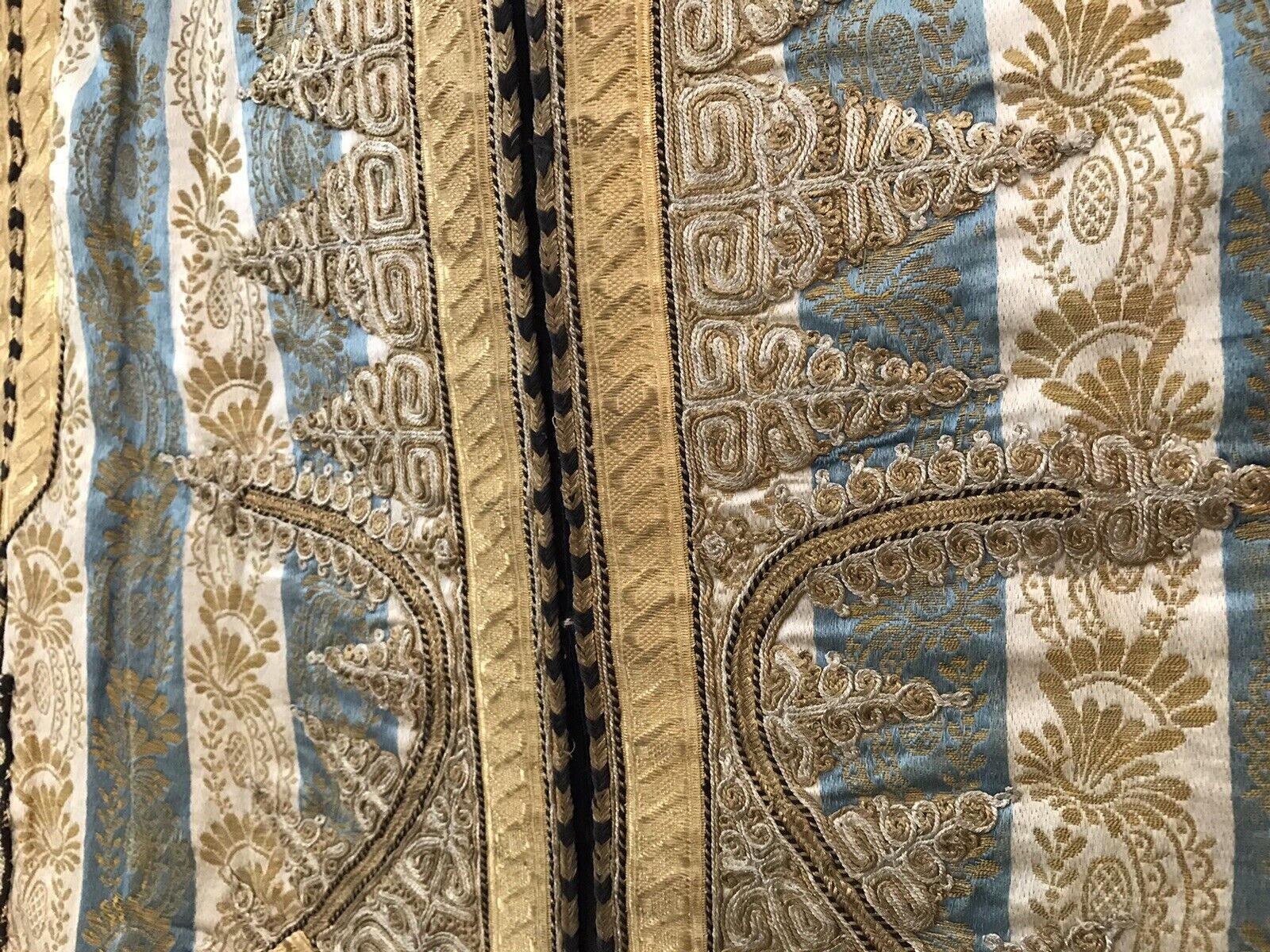 Elegant 1800s Gold & Silver Clergy Robe Art