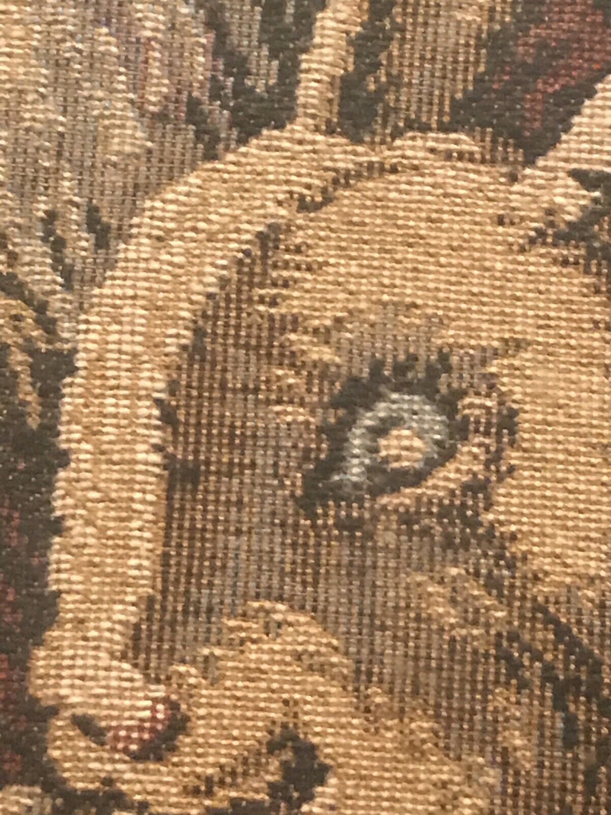 Antique 1800s German St. Nicholas Tapestry