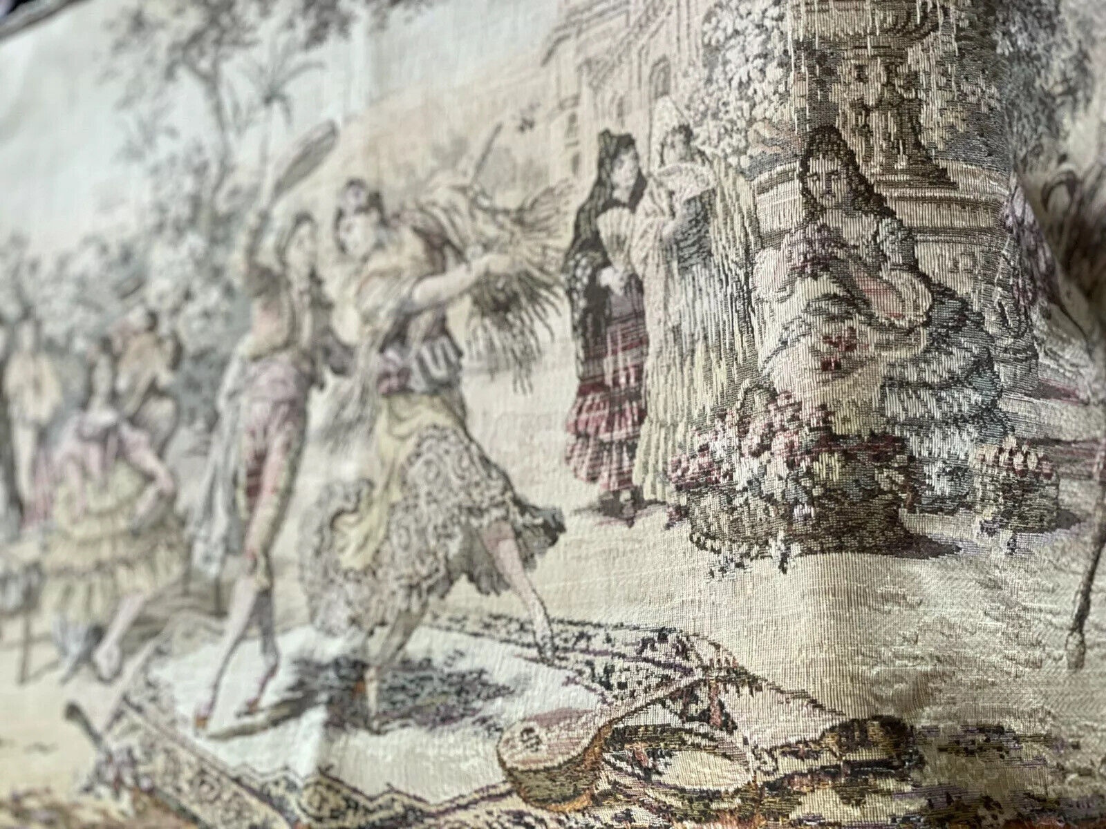 Spanish Flamingo Dancers Tapestry Scenic Panel
