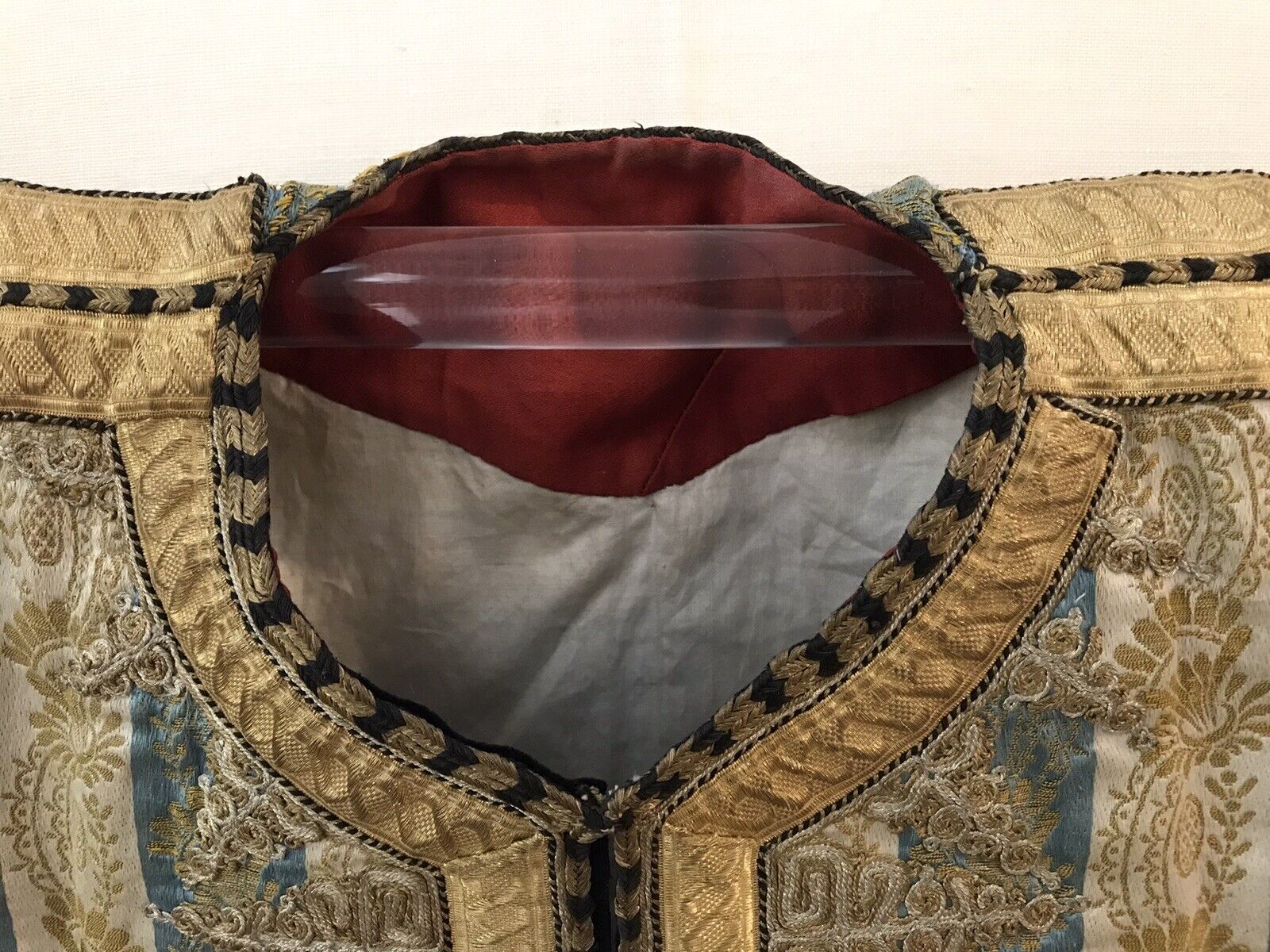 Elegant 1800s Gold & Silver Clergy Robe Art