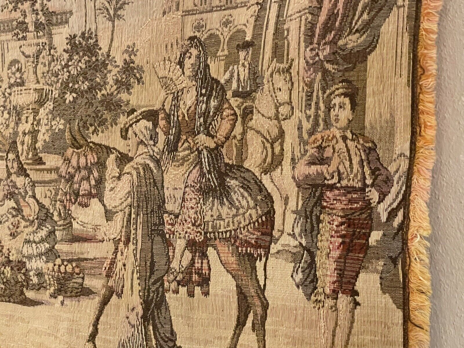 Spanish Flamingo Dancers Tapestry Scenic Panel