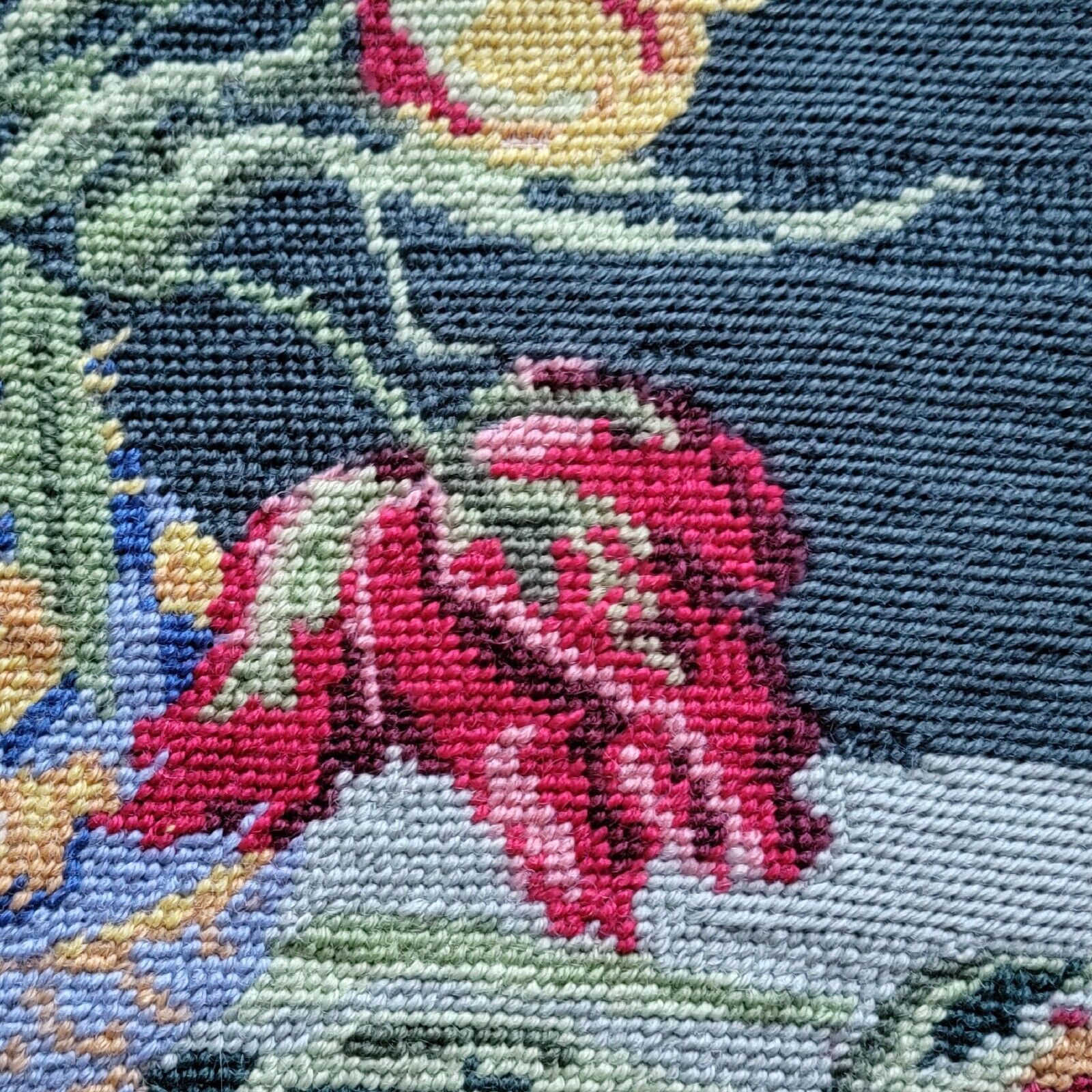 20th Century French Needlepoint Tapestry - Les Tulipes