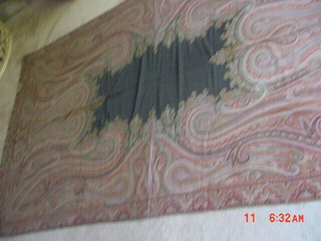 1850s Wool Paisley Shawl with Provenance History