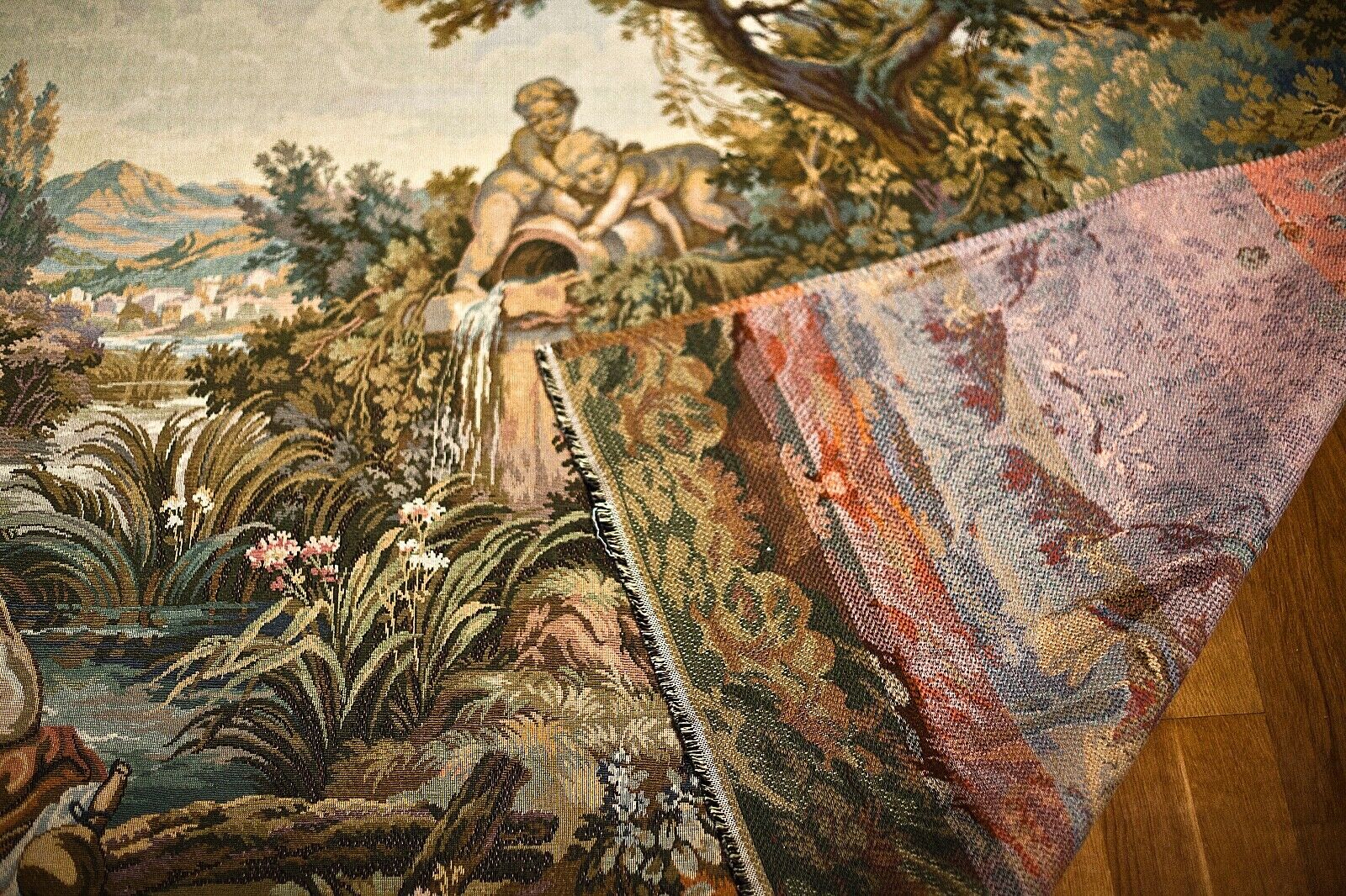Antique Hand-Woven Old World Tapestry 11' x 5