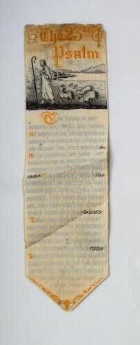 Victorian 1800s Woven Silk Tapestry Bookmark