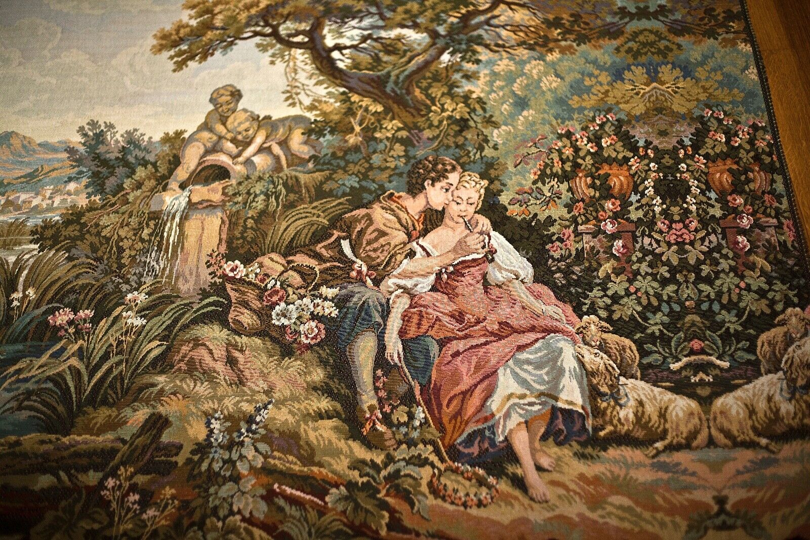 Antique Hand-Woven Old World Tapestry 11' x 5