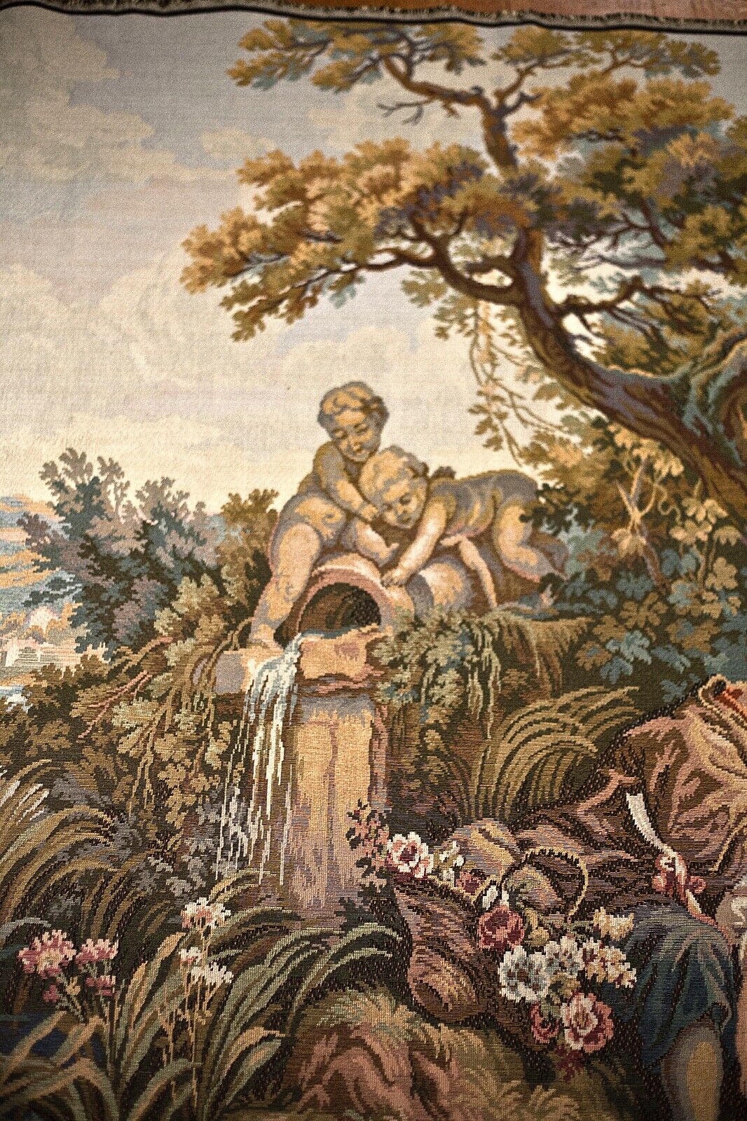 Antique Hand-Woven Old World Tapestry 11' x 5