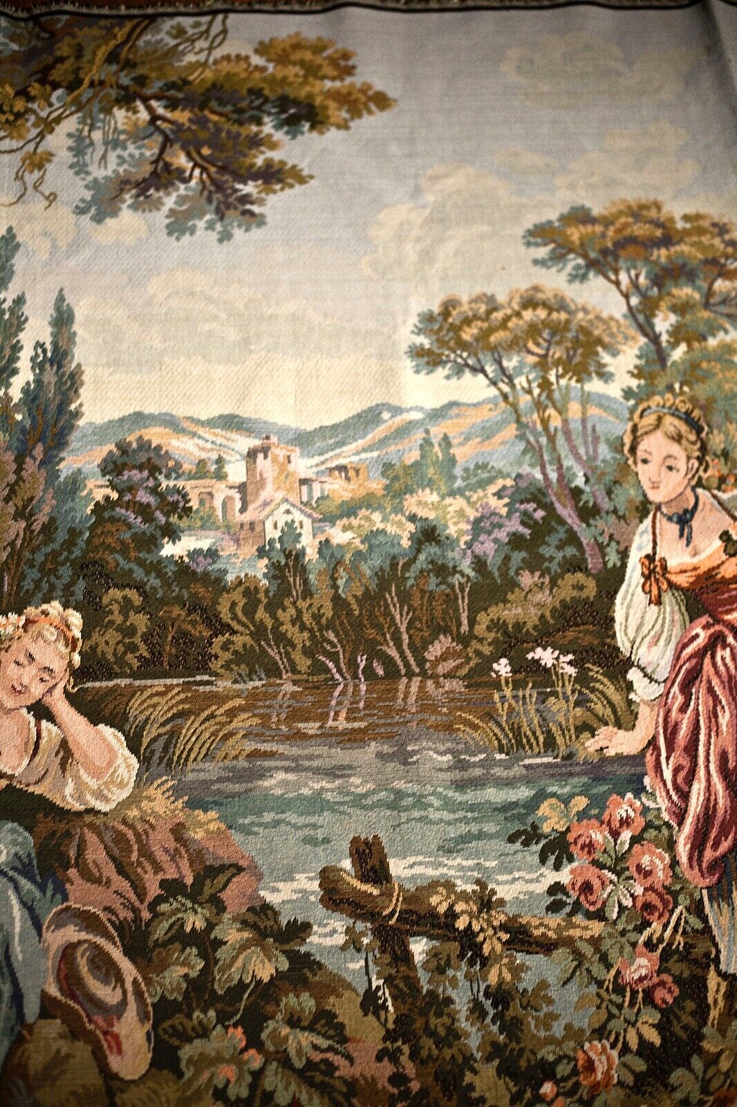 Antique Hand-Woven Old World Tapestry 11' x 5