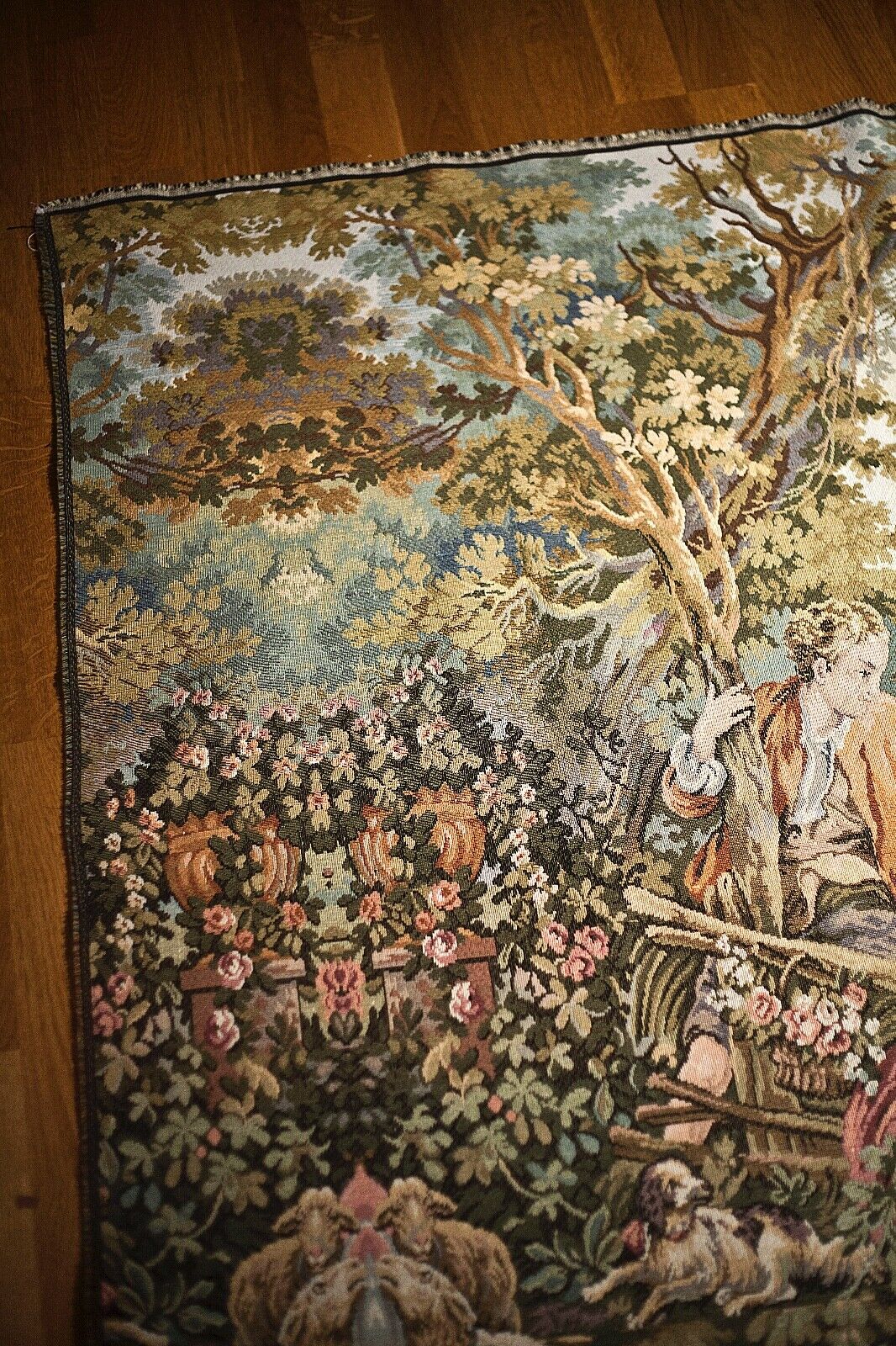 Antique Hand-Woven Old World Tapestry 11' x 5