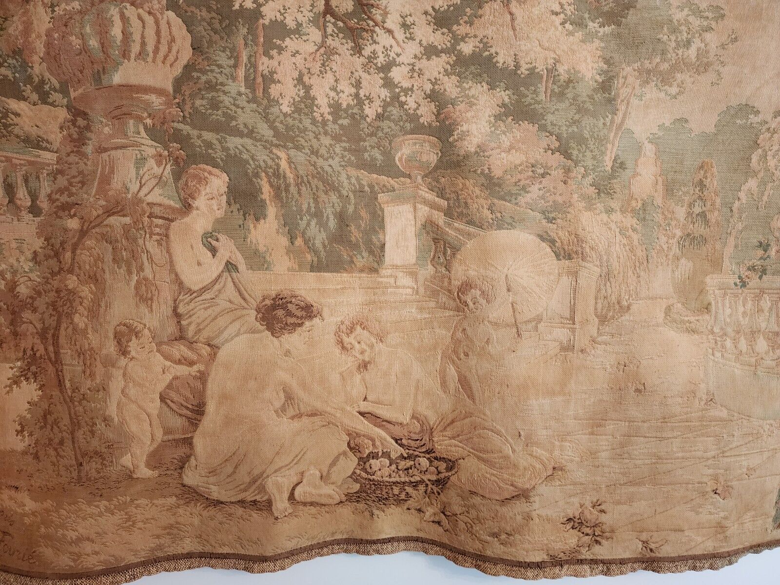 Antique French Woven Wall Tapestry by Albert Fourie
