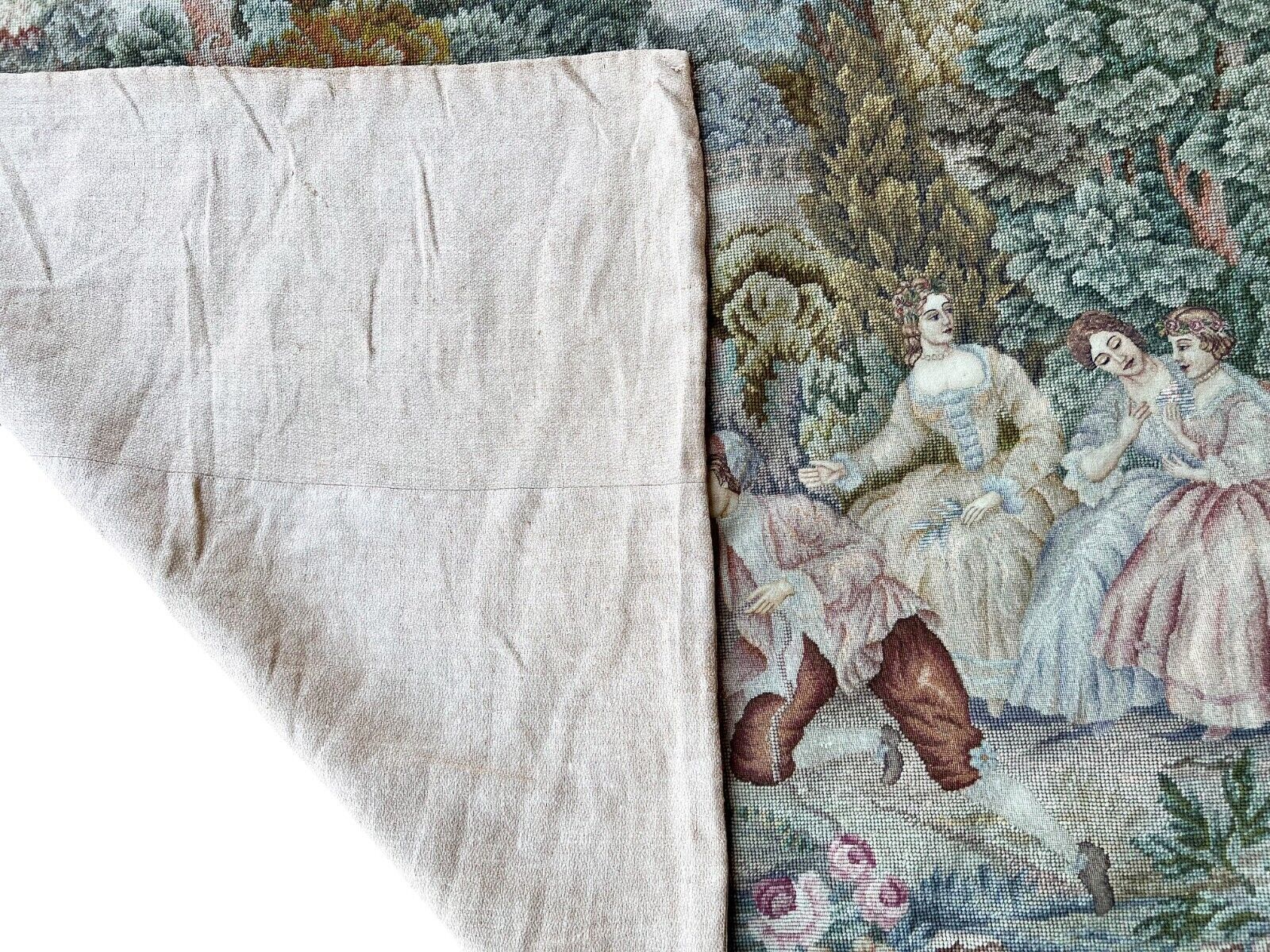 Antique Aubusson Petit Point Tapestry, Circa 1900