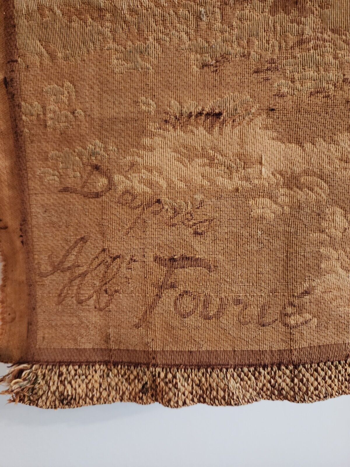Antique French Woven Wall Tapestry by Albert Fourie