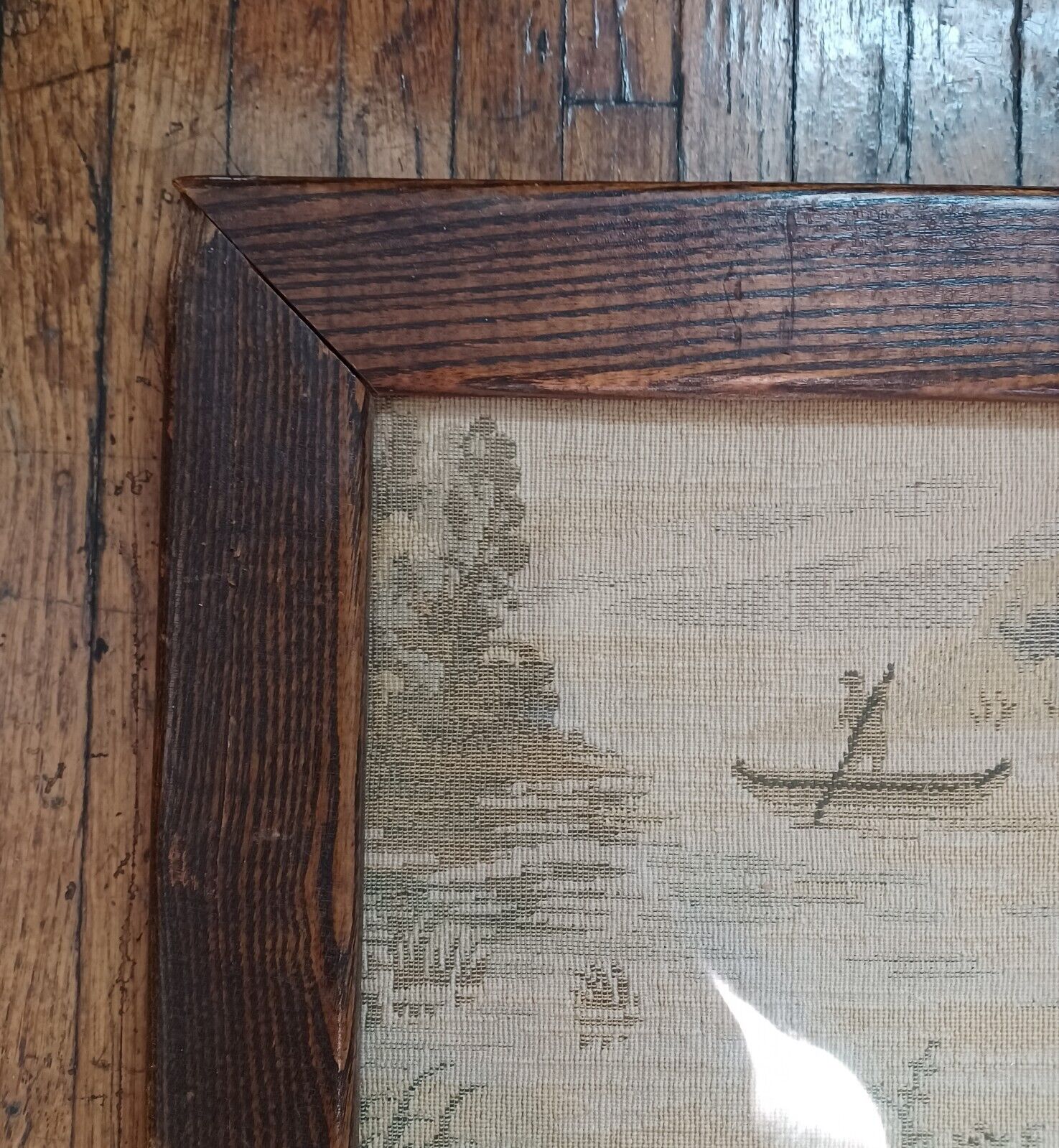 Framed Antique Tapestry Wall Art