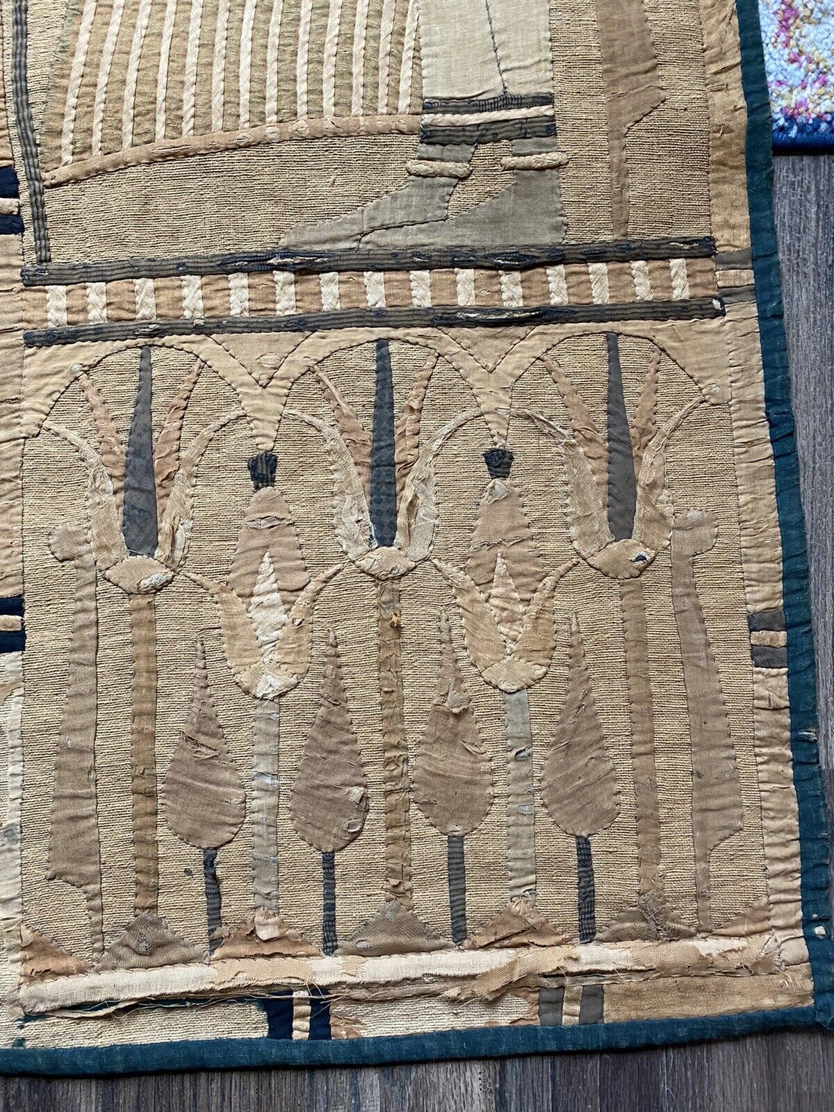19th Century Egyptian Revival Needlework Tapestry