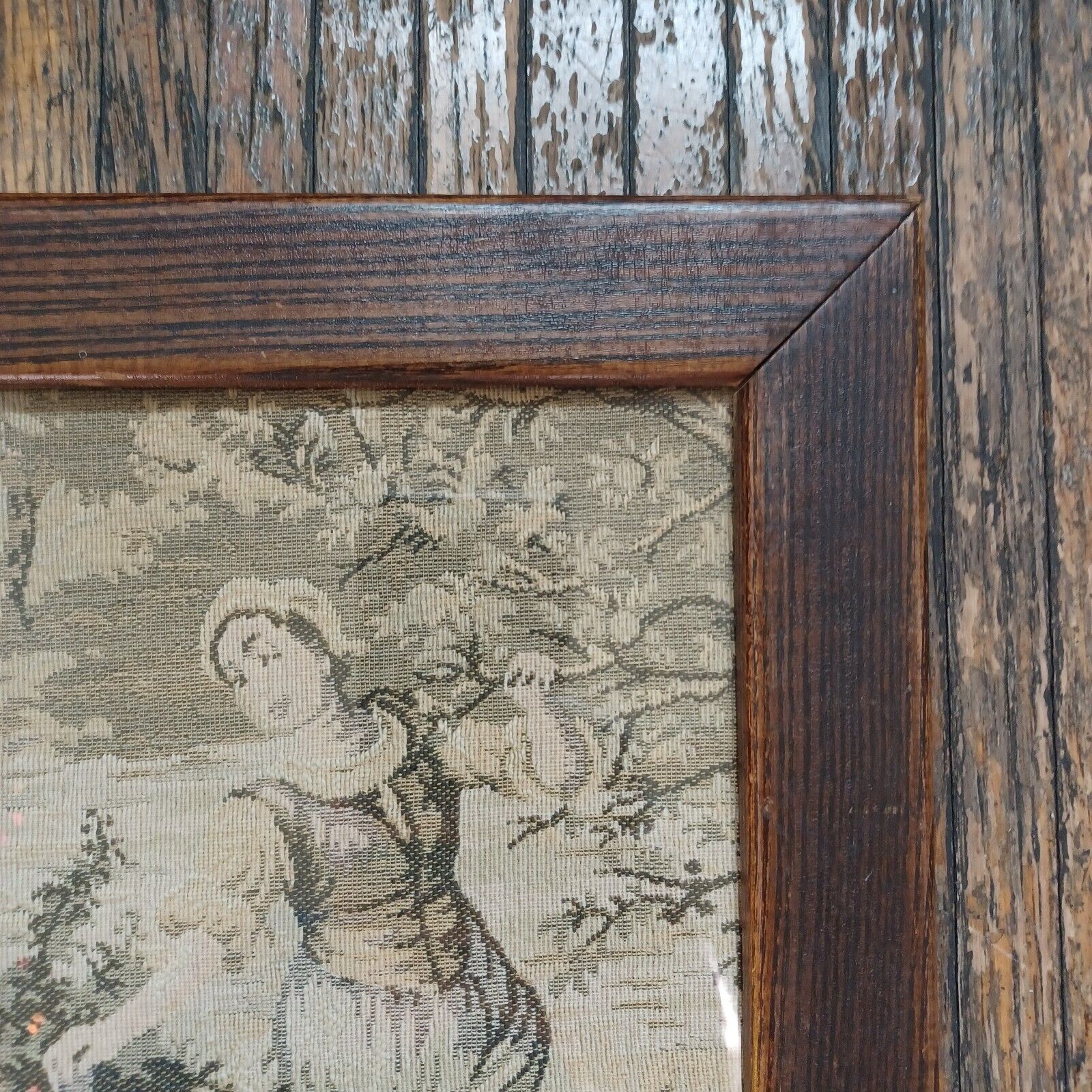 Framed Antique Tapestry Wall Art