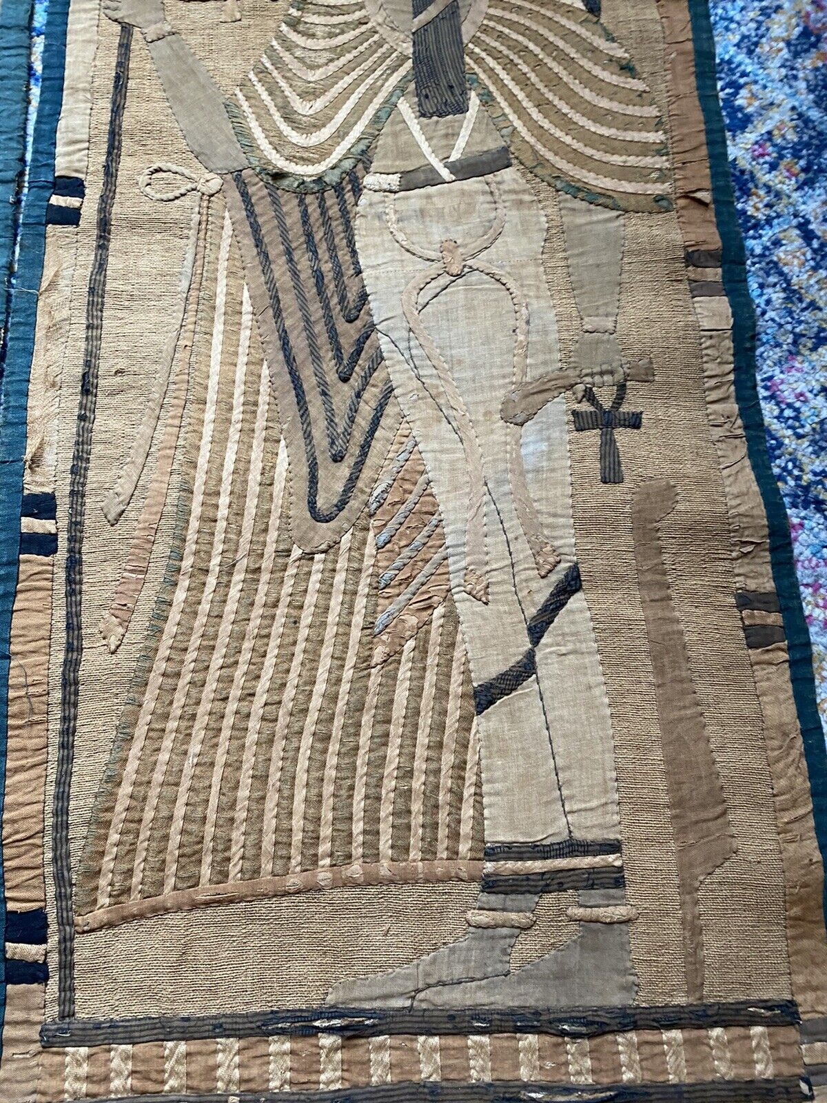 19th Century Egyptian Revival Needlework Tapestry