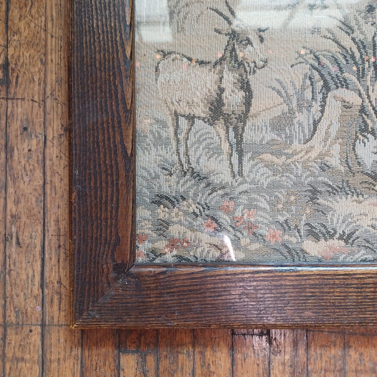 Framed Antique Tapestry Wall Art