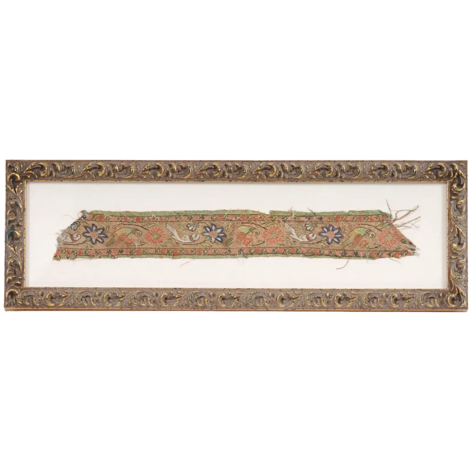 Persian Safavid Silk Textile Fragment - Antique Treasure