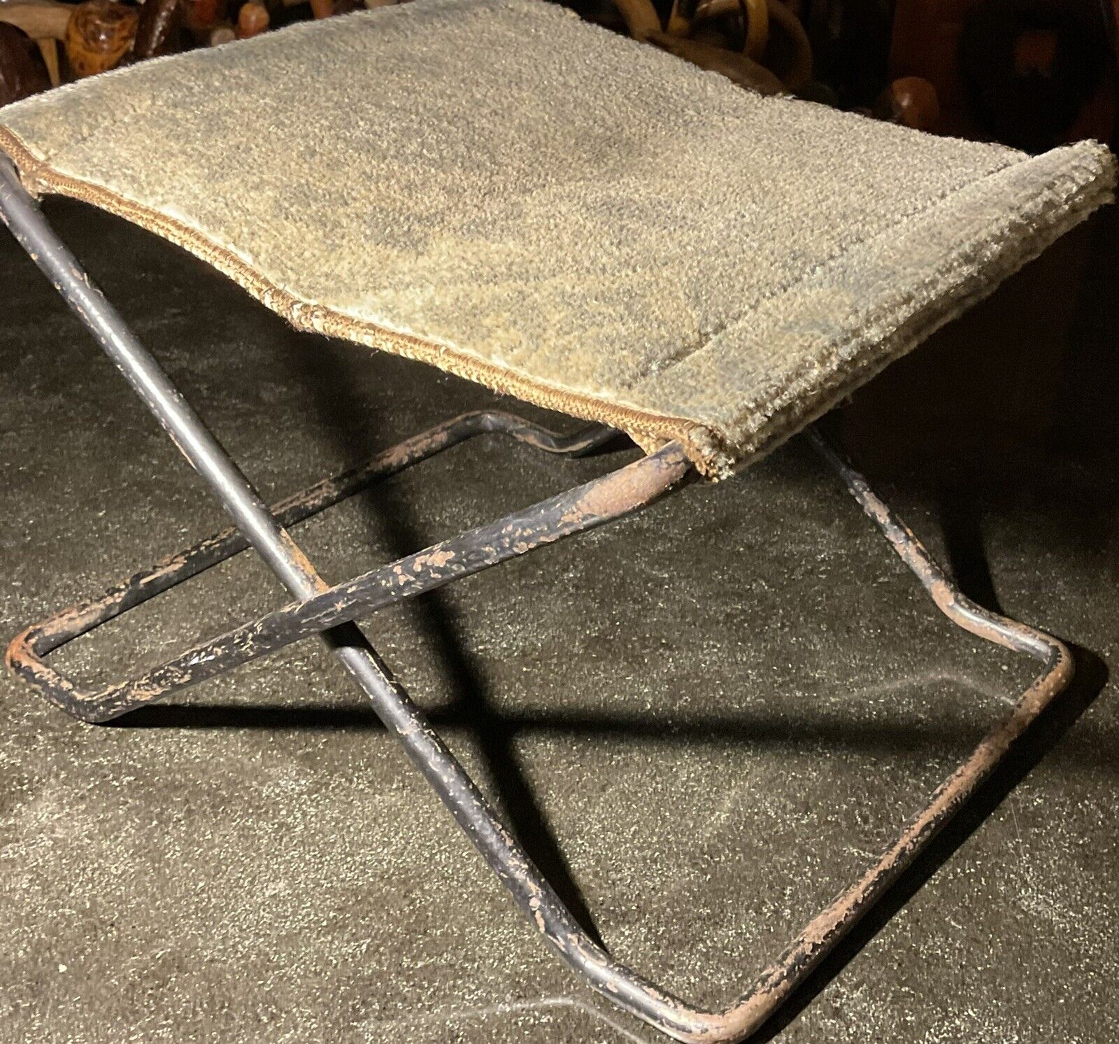 19th Century Primitive Steel Folding Foot Rest