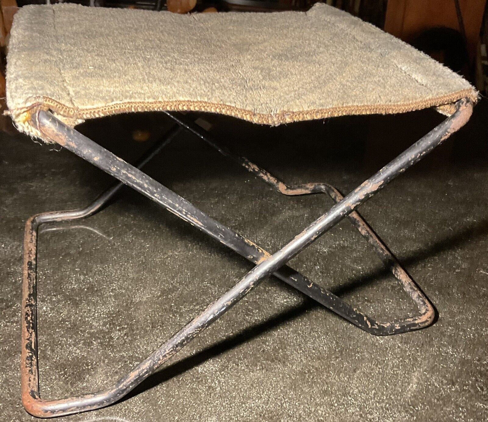 19th Century Primitive Steel Folding Foot Rest