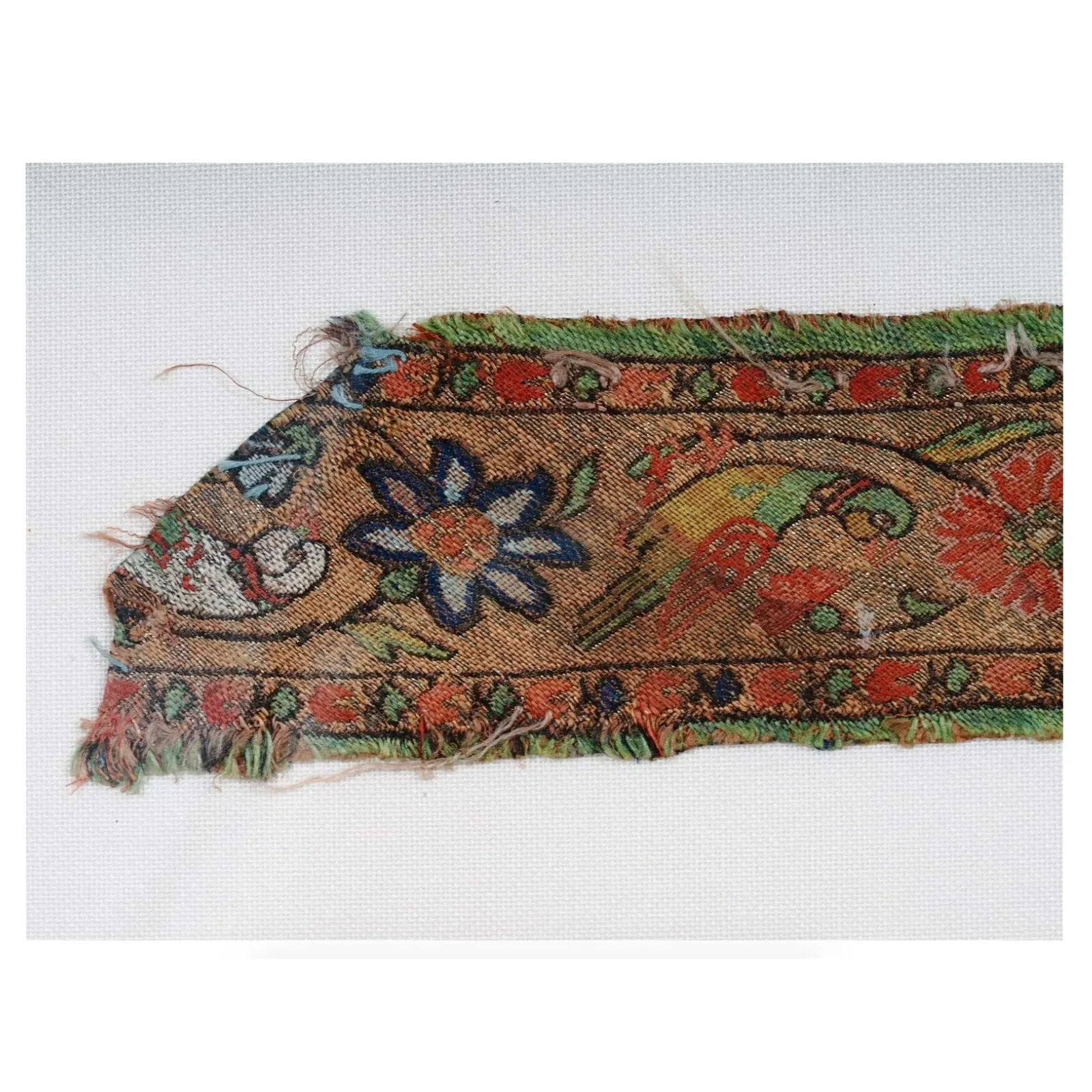 Persian Safavid Silk Textile Fragment - Antique Treasure