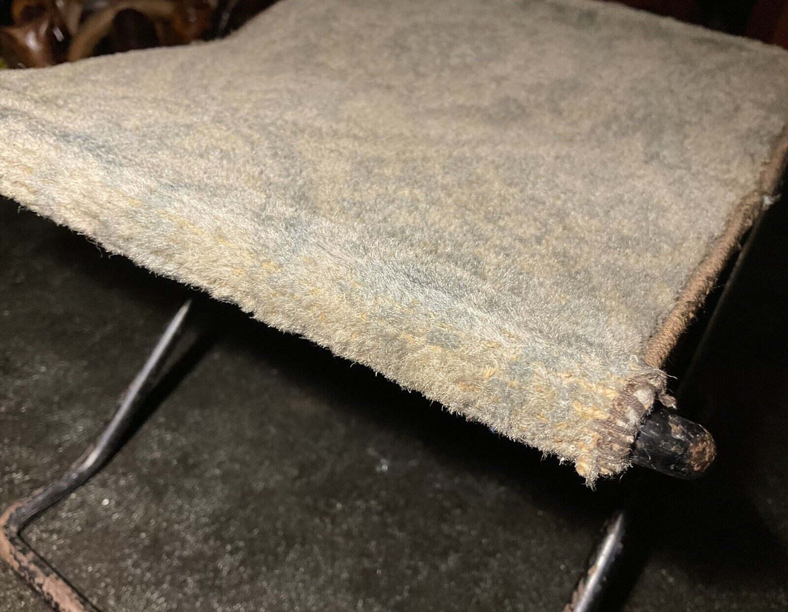 19th Century Primitive Steel Folding Foot Rest