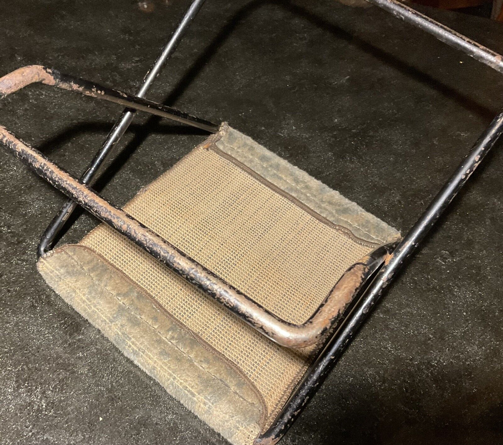 19th Century Primitive Steel Folding Foot Rest