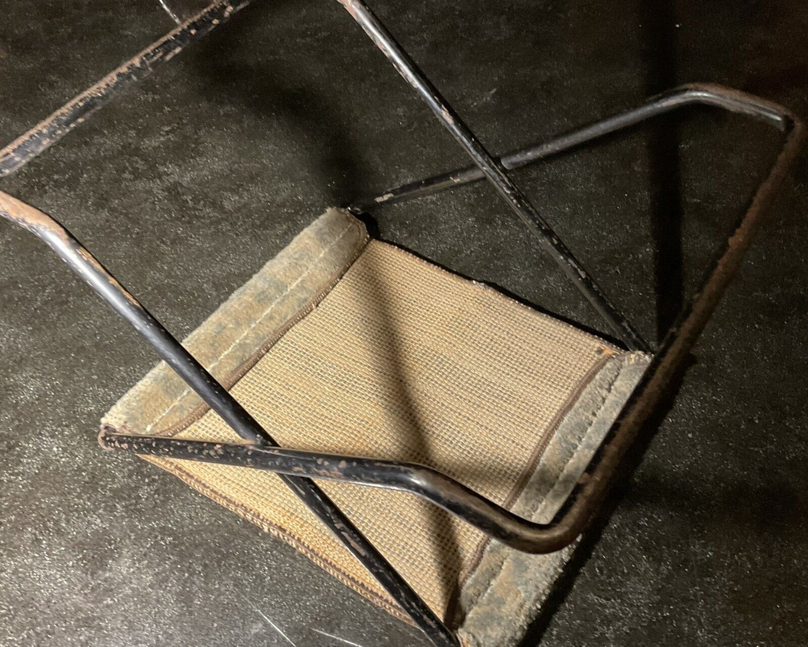 19th Century Primitive Steel Folding Foot Rest