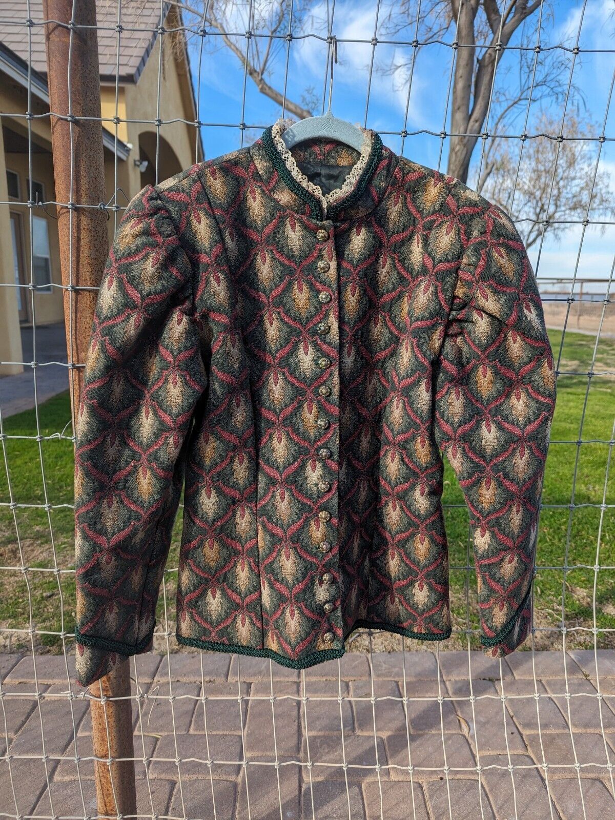 1800s Style Tapestry Outing Jacket by Buckaroo Bobbins