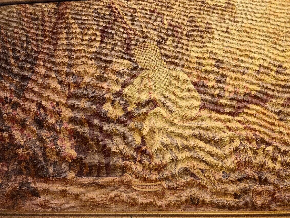 Late 1800s French Tapestry Antique Decor