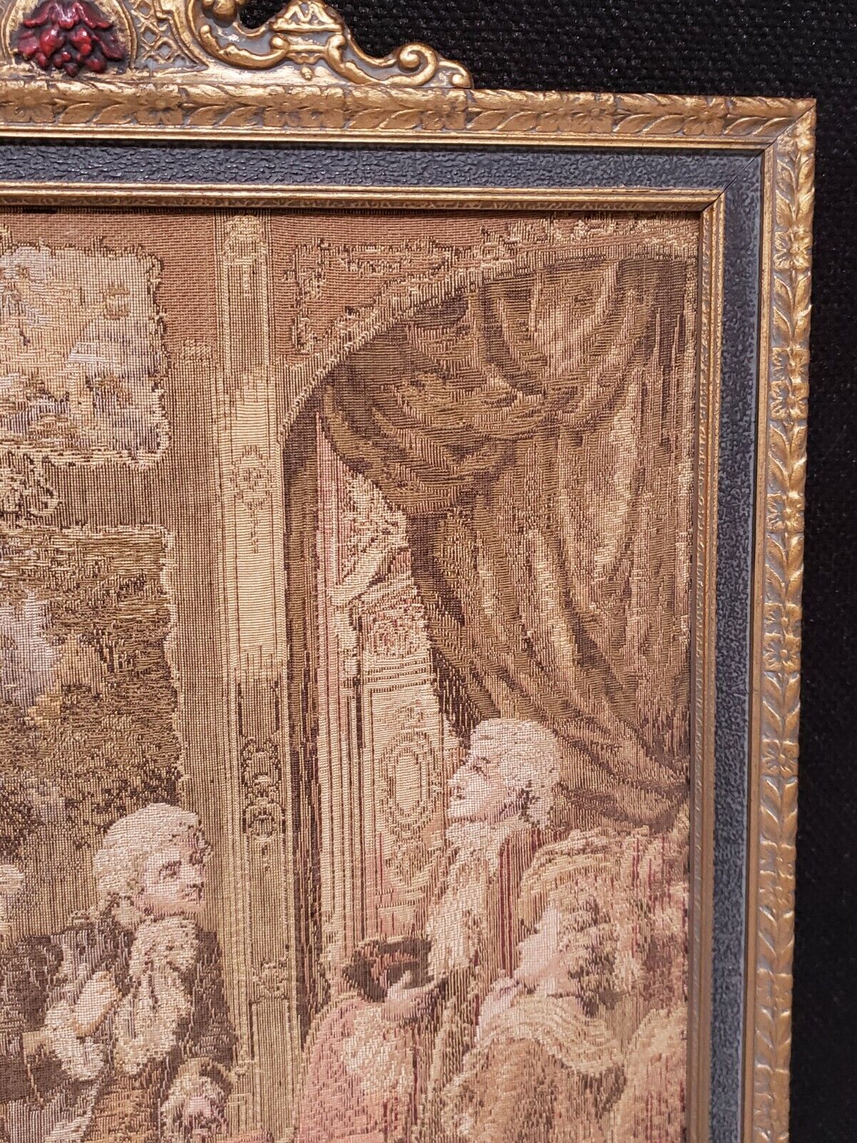 Ornate Gold Frame Antique Tapestry for Elegance