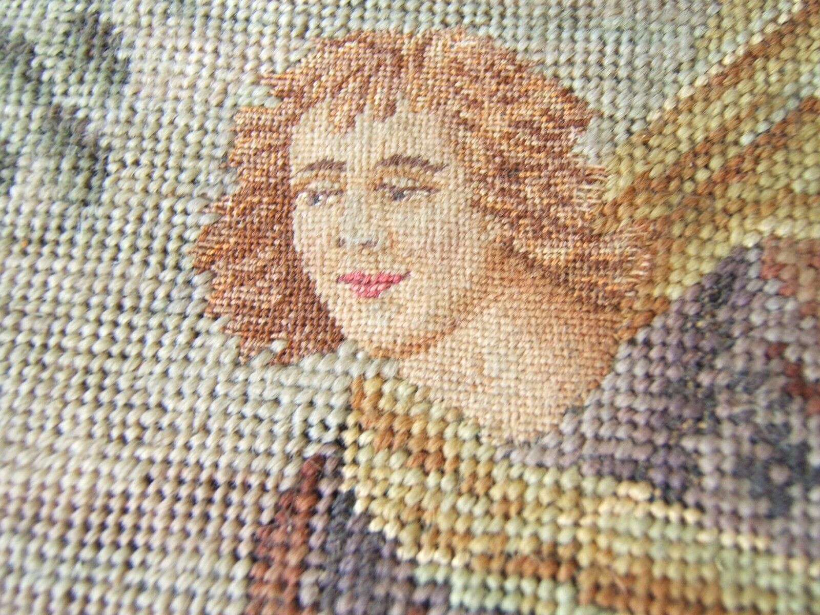 18th Century Needlepoint Classical Figures & Florals