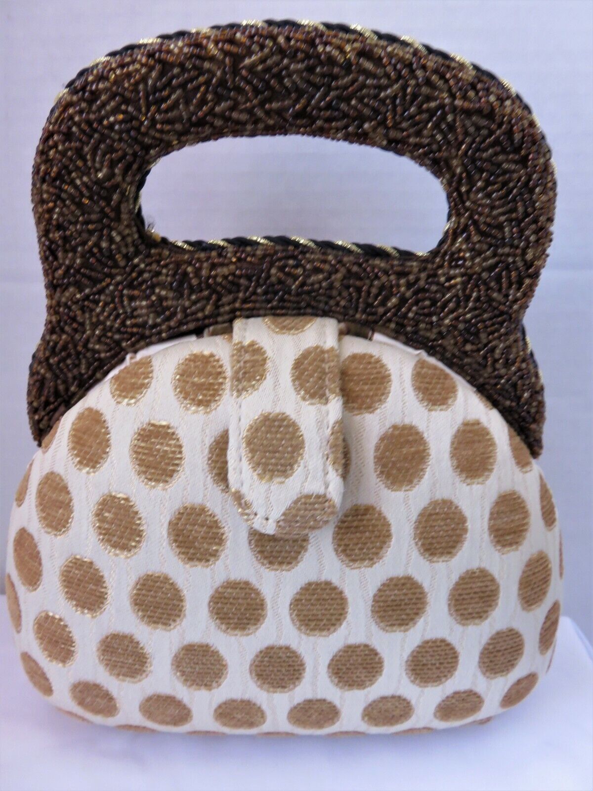 Victorian Steampunk Beaded Tapestry Handbag