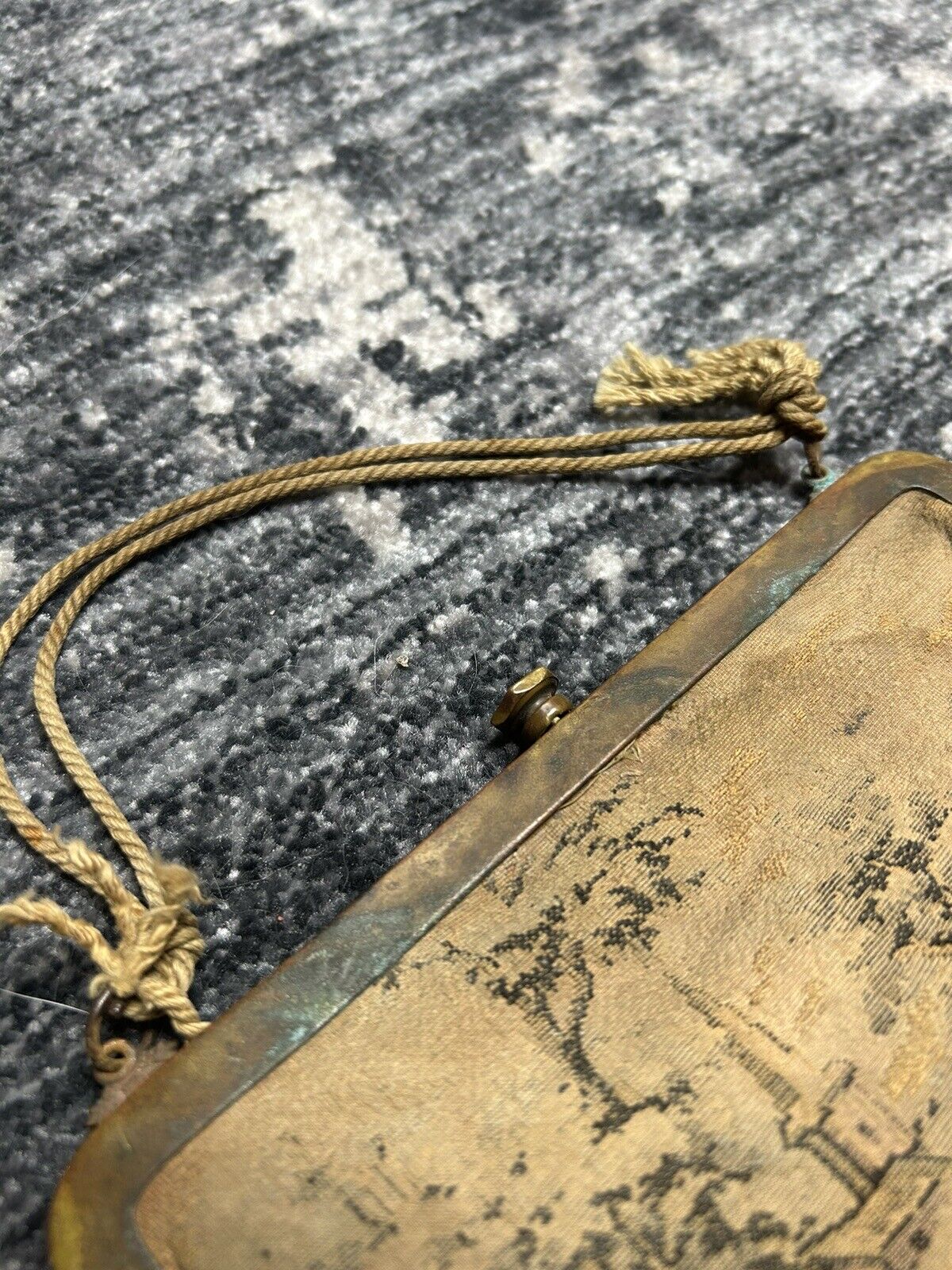 19th Century French Petit Point Coin Purse