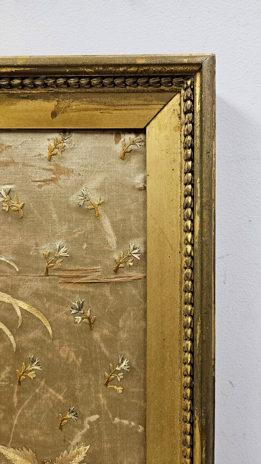 French Silk Floral Tapestry, Circa 1800s