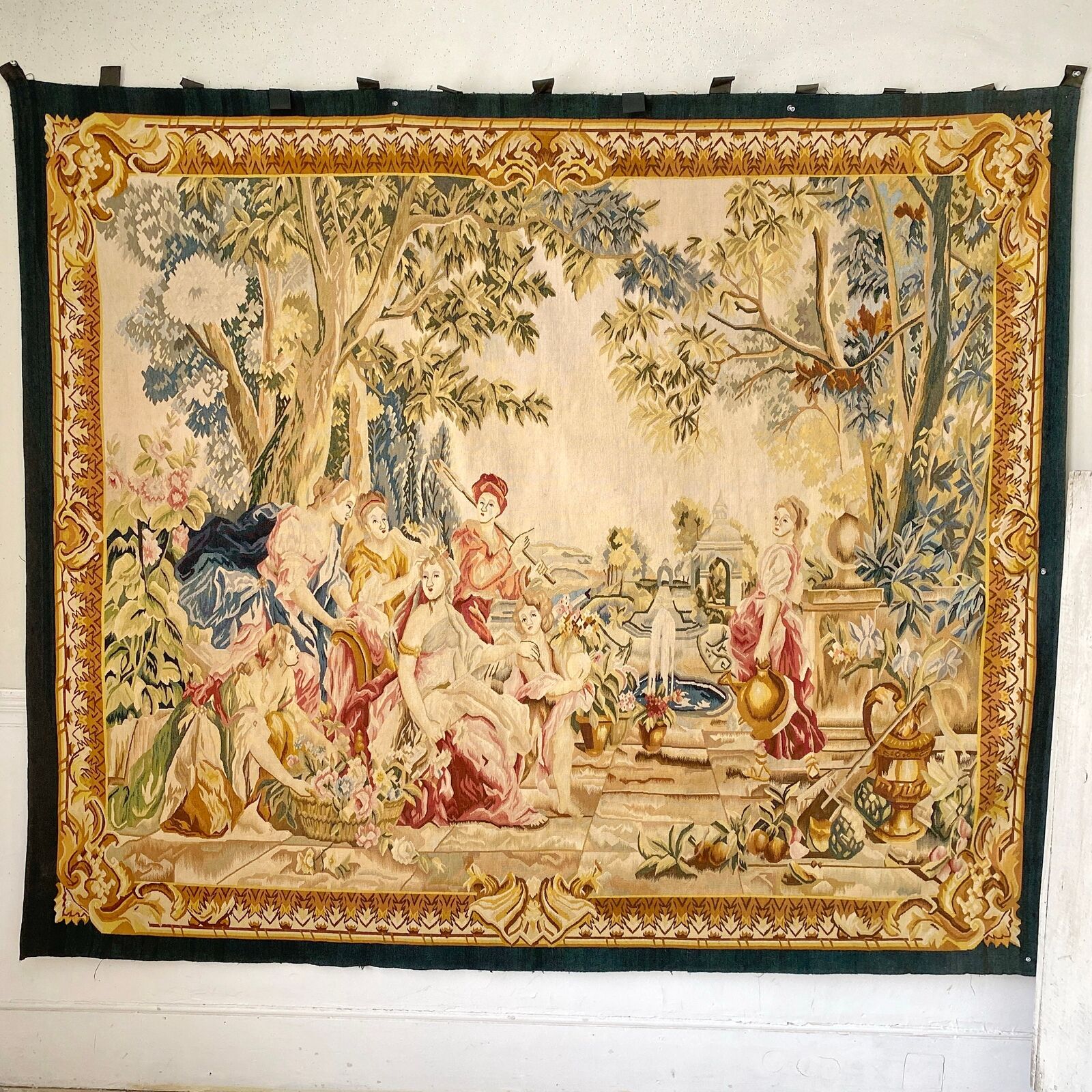 18th Century French Aubusson Handwoven Tapestry Wall Hanging