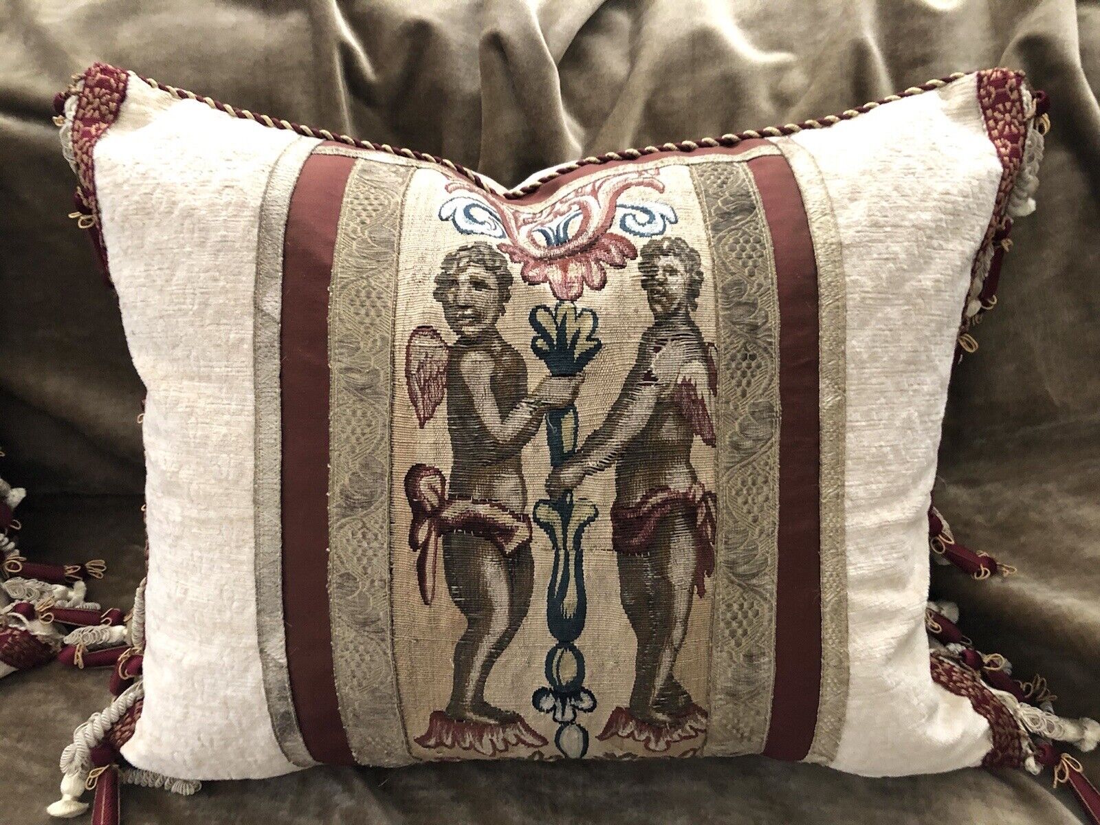 Antique 18th Century Aubusson Tapestry Pillows
