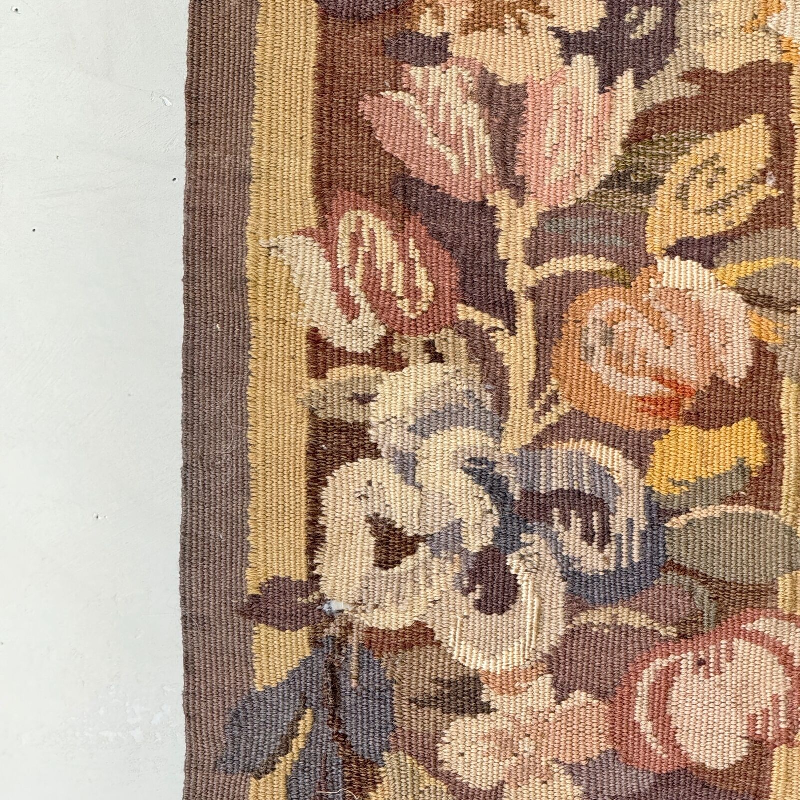 1800s Hand-Woven Tapestry Border for Decor