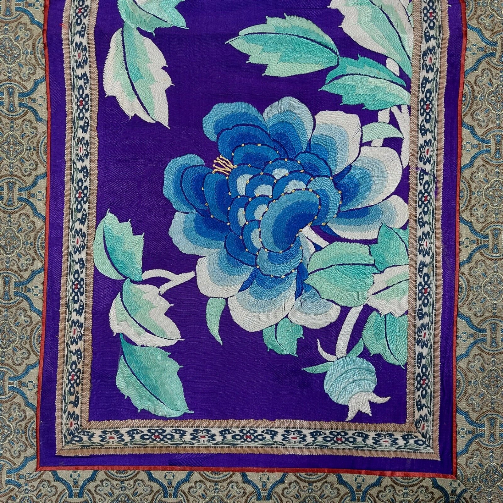 19th Century Chinese Silk Tapestry with Birds