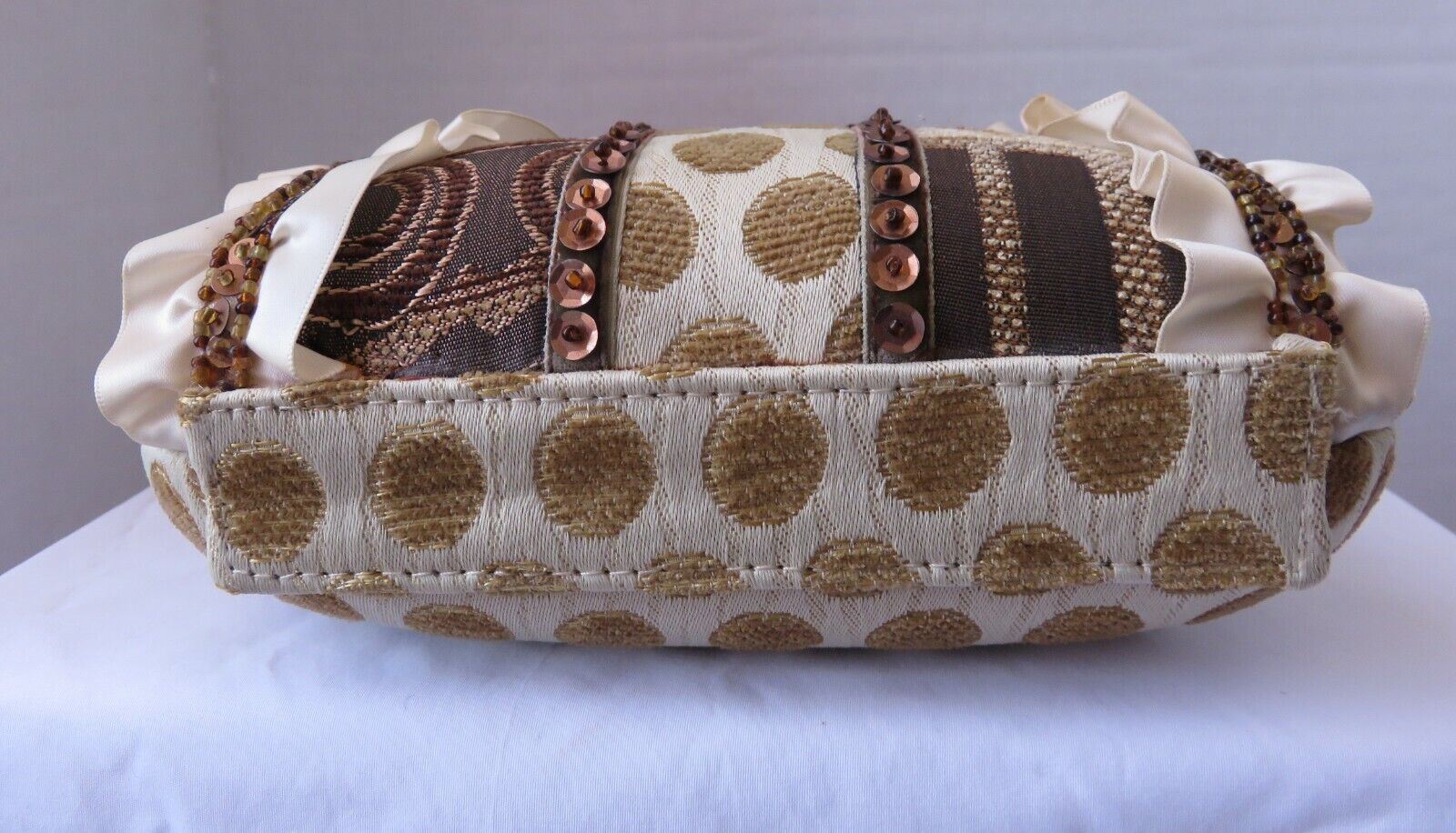 Victorian Steampunk Beaded Tapestry Handbag