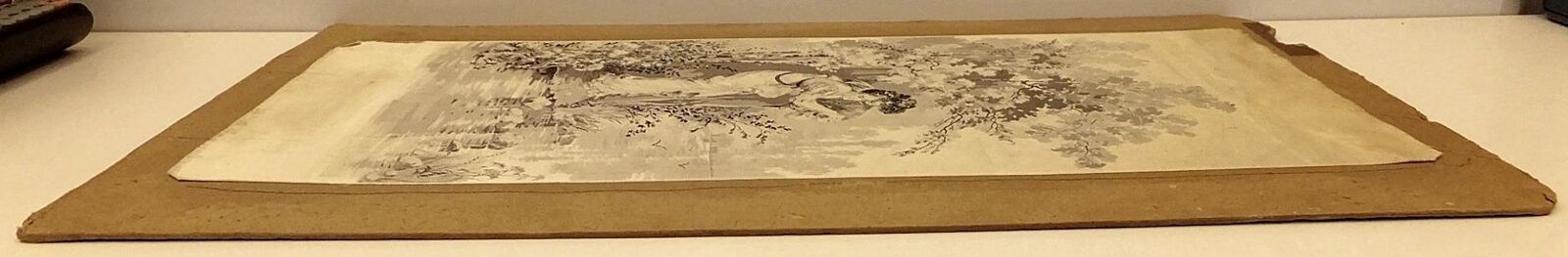 Antique Woven Silk Picture by Anatole Vely
