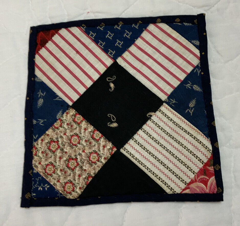 Antique Patchwork Small Quilt Table Topper