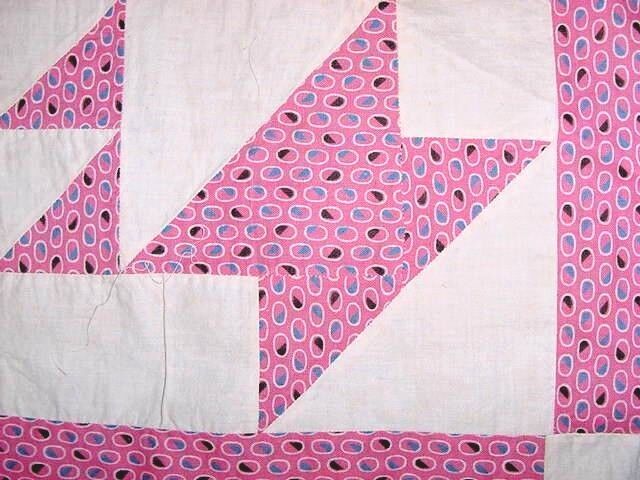Antique Basket Quilt Top Table Cover 1900s