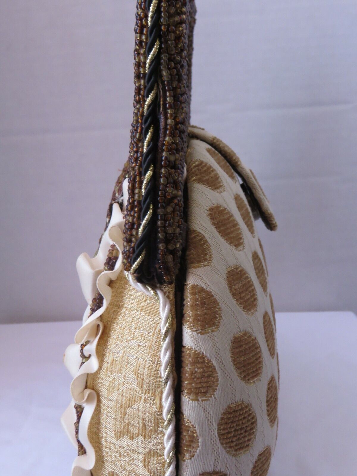 Victorian Steampunk Beaded Tapestry Handbag