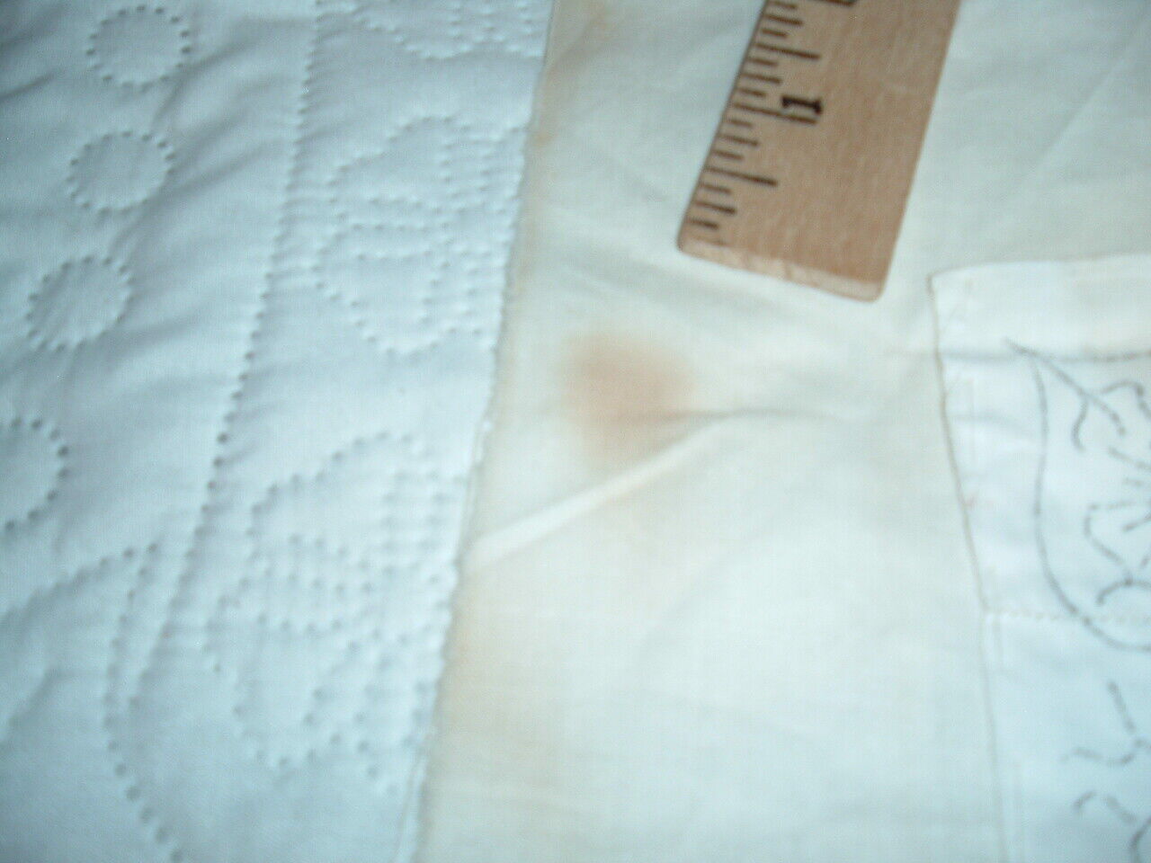 Vintage 1900s Arts and Crafts Embroidered Quilt Block