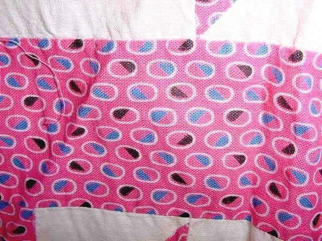 Antique Basket Quilt Top Table Cover 1900s