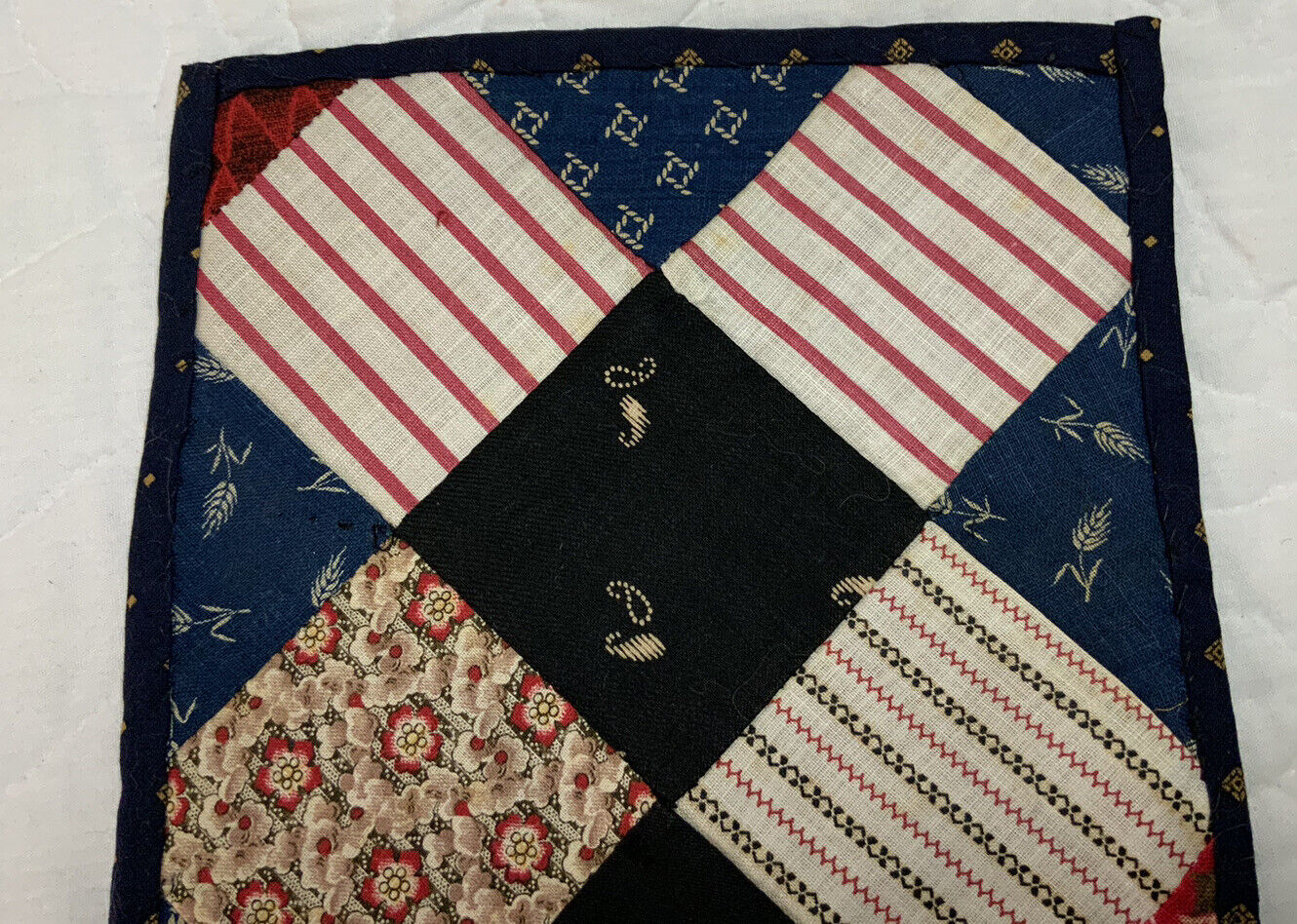 Antique Patchwork Small Quilt Table Topper