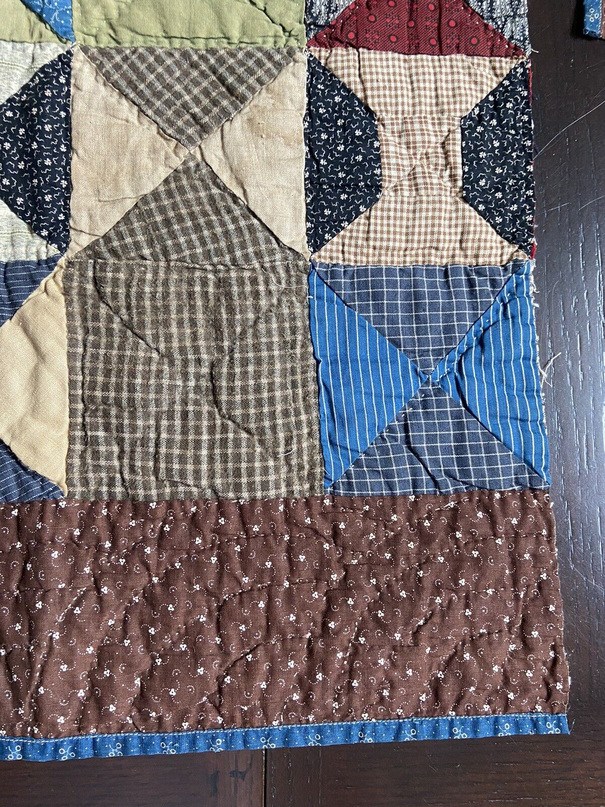 Early 1900s Bow Tie Antique Quilt Piece