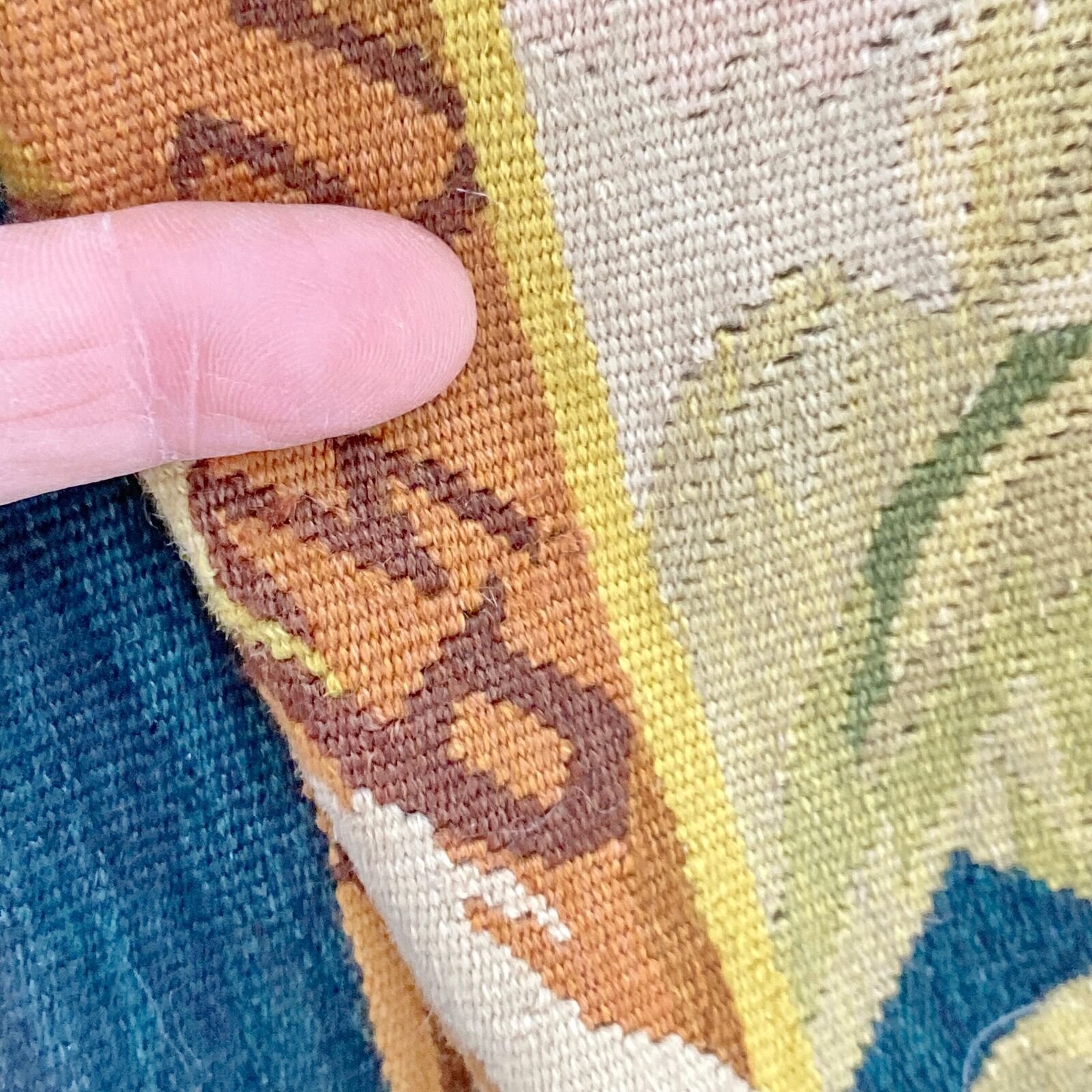 18th Century French Aubusson Handwoven Tapestry Wall Hanging