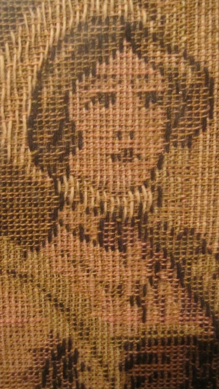 Original 1800s Hand Sewn Figural Needlepoint Tapestry